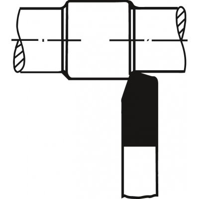 Přímý soustružnický nůž HSS-E DIN4951 pravý čtyřhran 25x25x200mm Wilke - obrázek