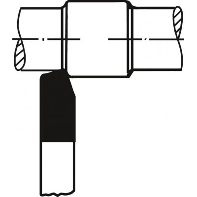 Přímý soustružnický nůž HSS-E DIN4951 levý čtyřhran 8x8x100mm Wilke - obrázek