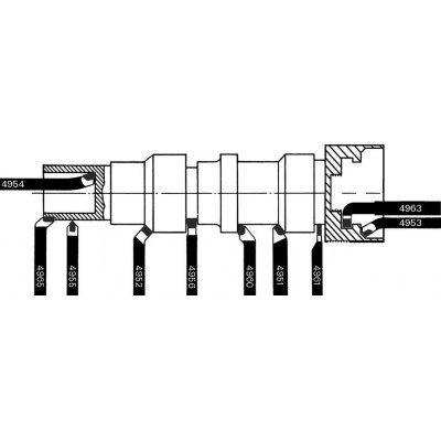 Vnitřní soustružnický nůž HSS-E DIN4953 pravý čtyřhran 20x20x250mm Wilke - obrázek