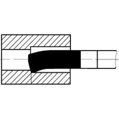 Vnitřní rohový soustružnický nůž HSS-E DIN4954 pravý čtyřhran 10x10x160mm Wilke - obrázek