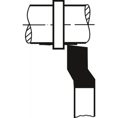 Odsazený stranový soustružnický nůž HSS-E DIN4960 pravý čtyřhran 20x20x160mm Wilke - obrázek