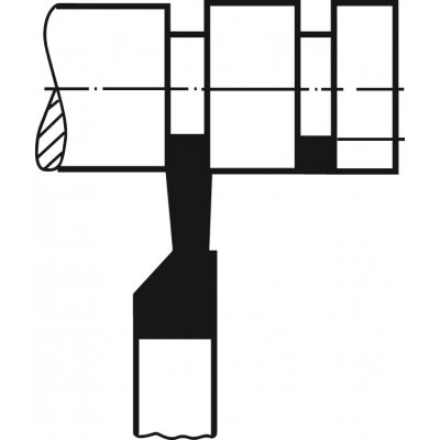 Zapichovací soustružnický nůž HSS-E DIN4961 levý čtyřhran 25x16x180mm Wilke - obrázek