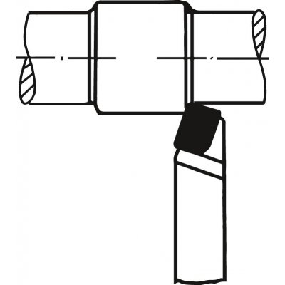 Přímý soustružnický nůž tvrdokov DIN4971/ISO1 pravý P25/P30 16x16x110mm Wilke - obrázek