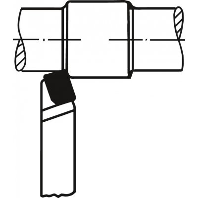 Přímý soustružnický nůž tvrdokov DIN4971/ISO1 levý P25/P30 12x12x100mm Wilke - obrázek