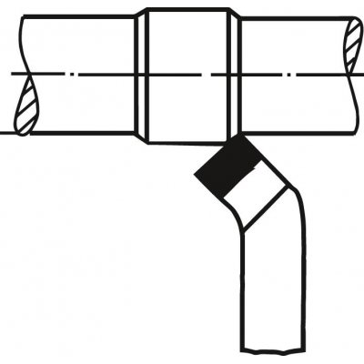 Zahnutý soustružnický nůž tvrdokov DIN4972/ISO2 pravý P25/P30 25x25x140mm Wilke - obrázek