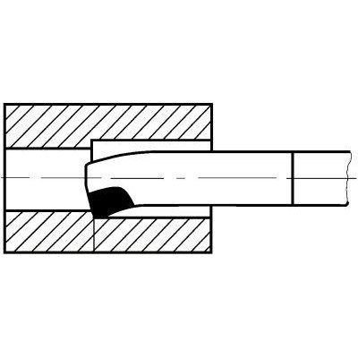 Vnitřní soustružnický nůž tvrdokov DIN 4973/ISO 8 pravý 8x8x125mm P25/30 Wilke - obrázek