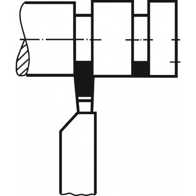 Zapichovací soustružnický nůž tvrdokov DIN4981/ISO7 levý P25/P30 25x16x140mm Wilke - obrázek