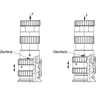 Šroubovací podpěra s nastavením výšky s jemným závitem a patkou 6425A - 230 mm AMF - obrázek