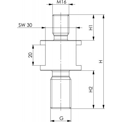 Závitový adaptér 6425GA-M16 AMF - obrázek