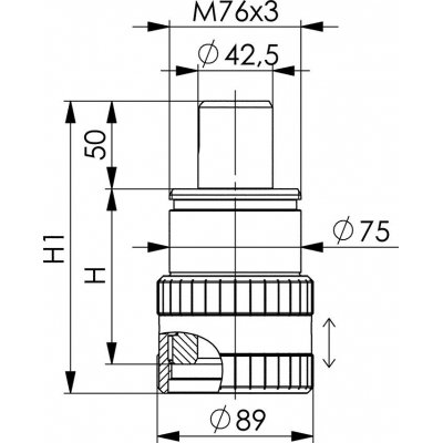 Meziprvek střední 6425Z-200 mm AMF - obrázek