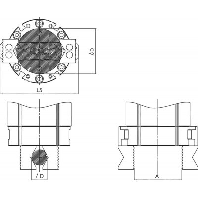 Čelist podavače 30x30x8x12 0 - 59 mm AMF - obrázek