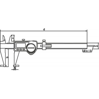 Sada digitálních posuvných měřítek 16EWRi-V 200 mm Universal MAHR - obrázek