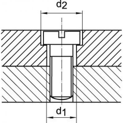 Krátky stupňovitý vrták HSS TiN Priechodné otvor 180 ° M5 GÜHRING - obrázek