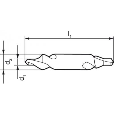 Strediaci vrták DIN333 HSS Tvar R 1,0mm FORMAT - obrázek