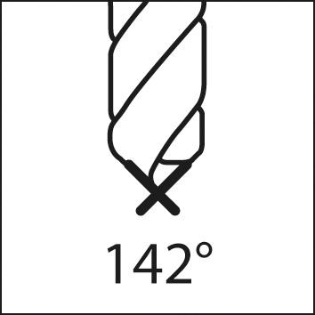 Návrtový vrták NC tvrdokov TiAlN DIN6535 stopka HA 142 ° 2mm FORMAT - obrázek