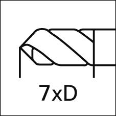 Špirálový vrták SL tvrdokov FIRE vnútorné chladenie stopka HE 7xD 8,20mm GÜHRING - obrázek