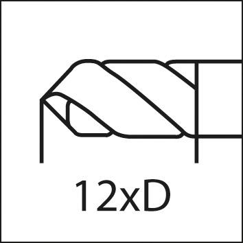 Spirálovy vrták VHM 7,3mm12xD v.ch HA SUPRA Format GT - obrázek