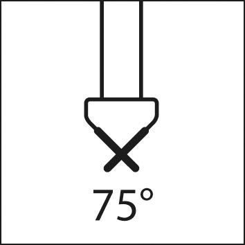 Kužeľový záhlbník HSS tvar C 75 ° valcová stopka 40mm FORMAT - obrázek