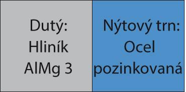 Slepý nit hliník / oceľ plochá guľatá hlava 4,8x10mm GESIPA - obrázek