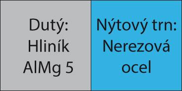 Slepý nit CAP hliník / VA plochá guľatá hlava 4,8x12,5mm GESIPA - obrázek