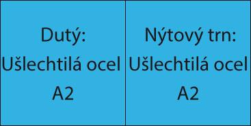 Slepý nit INOX A2 / VA plochá guľatá hlava 3x8mm GESIPA - obrázek