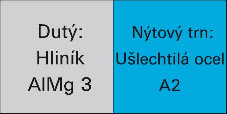 Slepý nit, hliník / VA plochá guľatá hlava 3x10mm GESIPA - obrázek