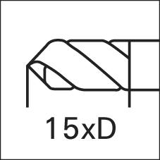 Spirálovy vrták VHM 10,2mm15xD v.ch HA SUPRA Format GT - obrázek